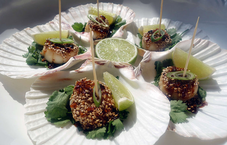 Asian Glazed Scallops