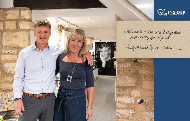 Alice and Rupert Welch in the Chipping Campden Studio Shop