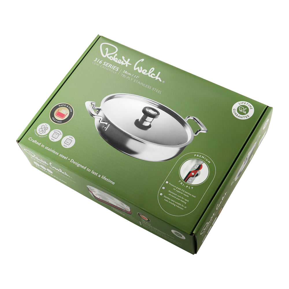 316 Series Cookware Low Casserole 28cm