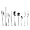 Ammonite Bright Cutlery Set, 72 Piece for 8 People - Includes 8 Sets of Fish Knives and Forks