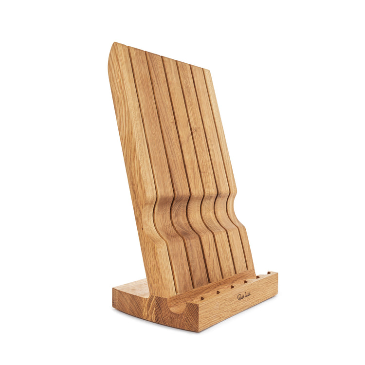 Angle Oak Knife Block