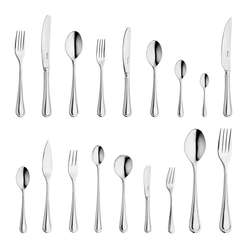 Aston Bright Cutlery Set, 30 Piece for 6 People - 6 Free Steak Knives
