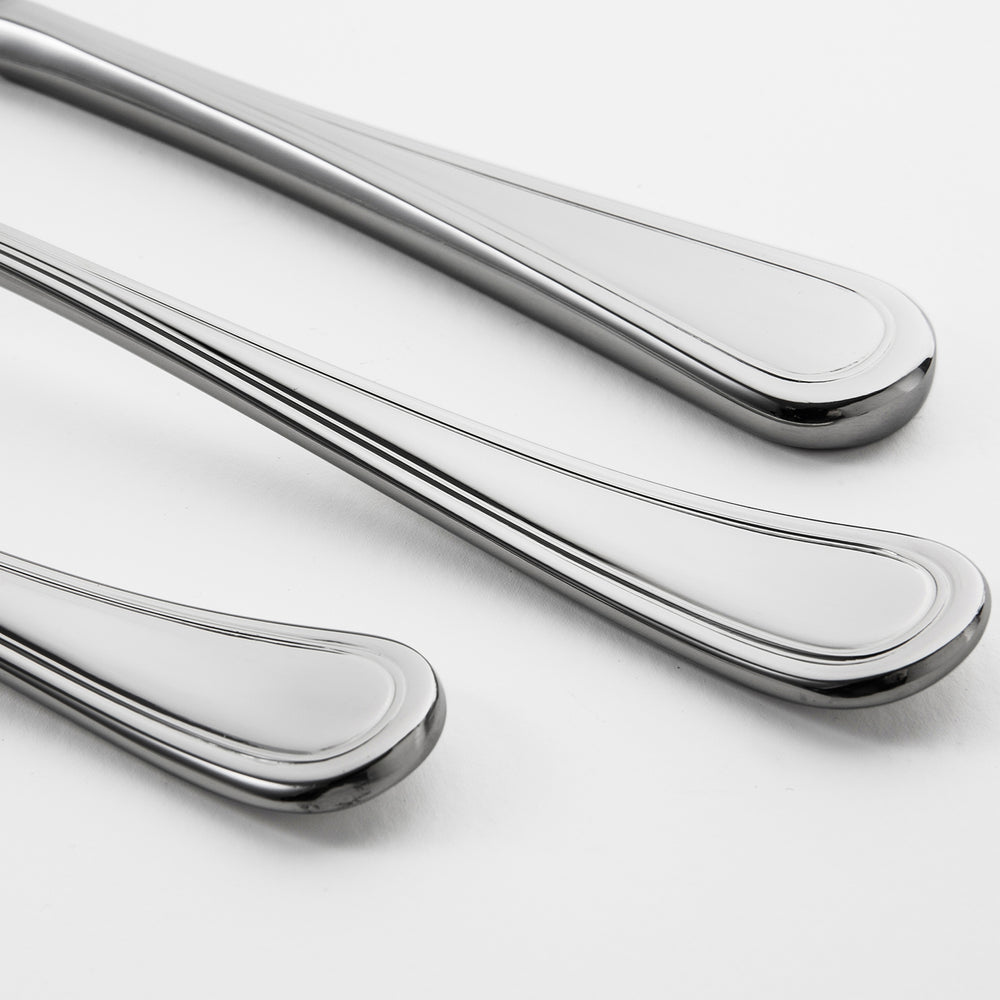 Aston Bright Cutlery Set, 64 Piece for 8 People - 8 Free Steak Knives