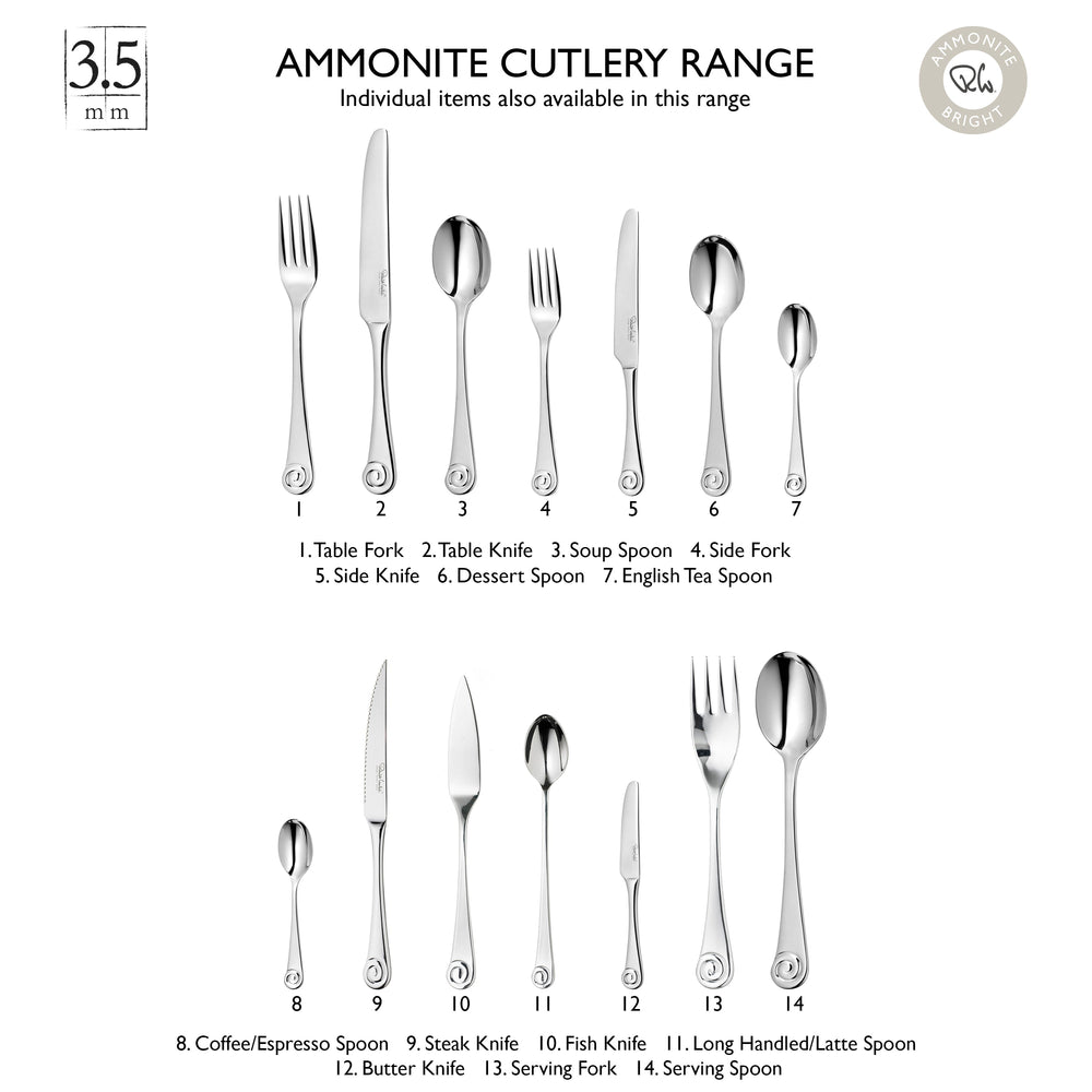 Ammonite Bright Serving Fork