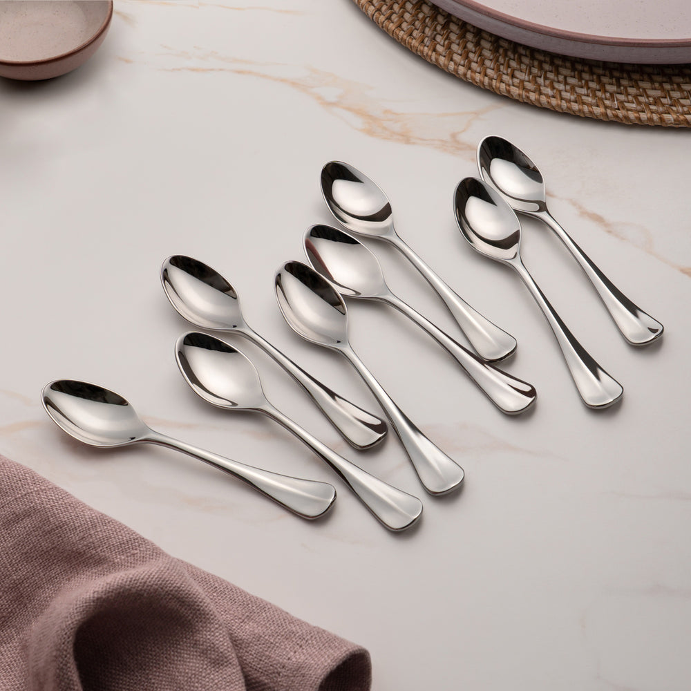 Baguette Bright Coffee / Espresso Spoon, Set of 8