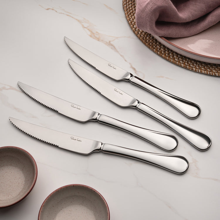 Baguette Bright Steak Knife, Set of 4