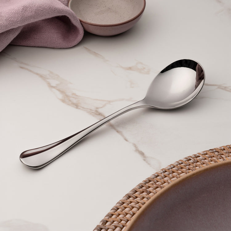 Baguette Bright Round Bowl Soup Spoon