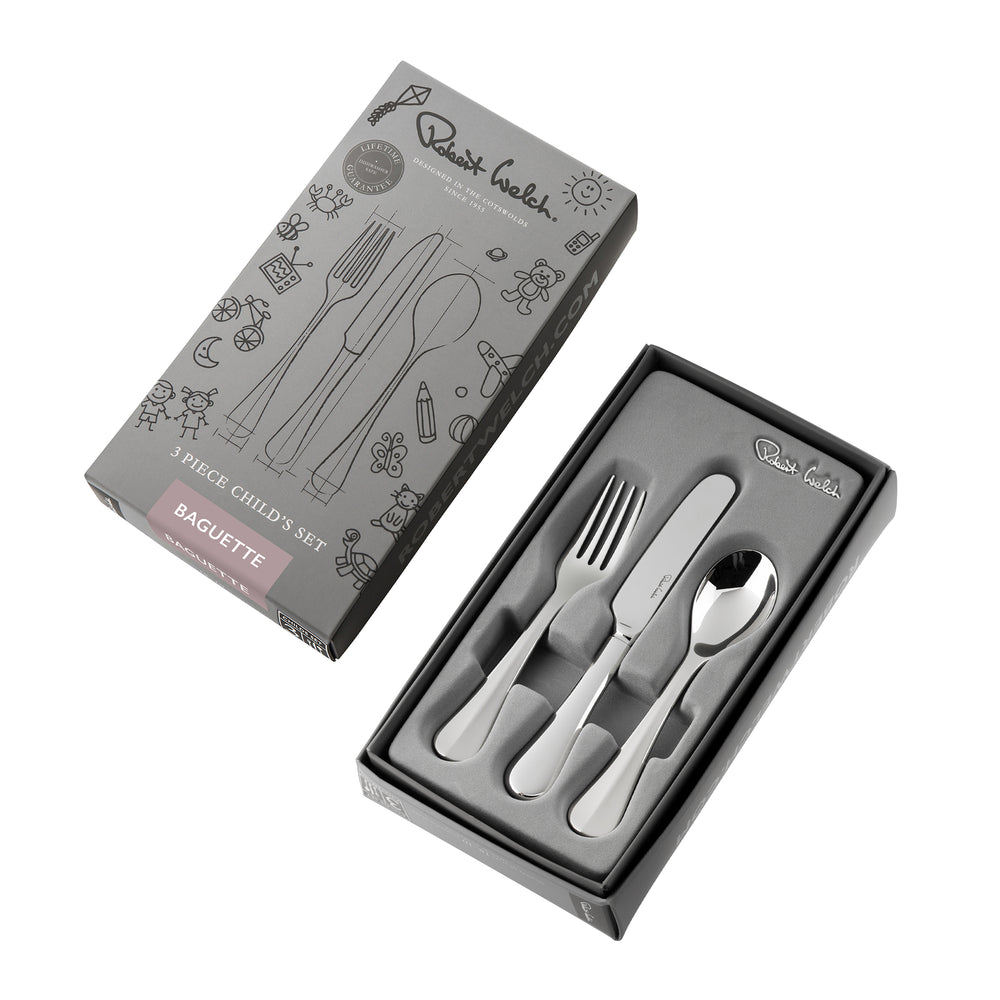 Baguette Bright Children's Cutlery Set, 3 Piece