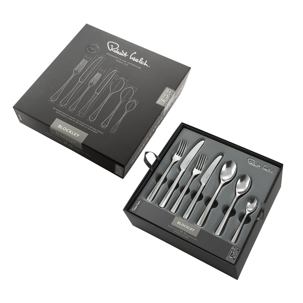 Blockley Bright Cutlery Set, 84 Piece for 12 People