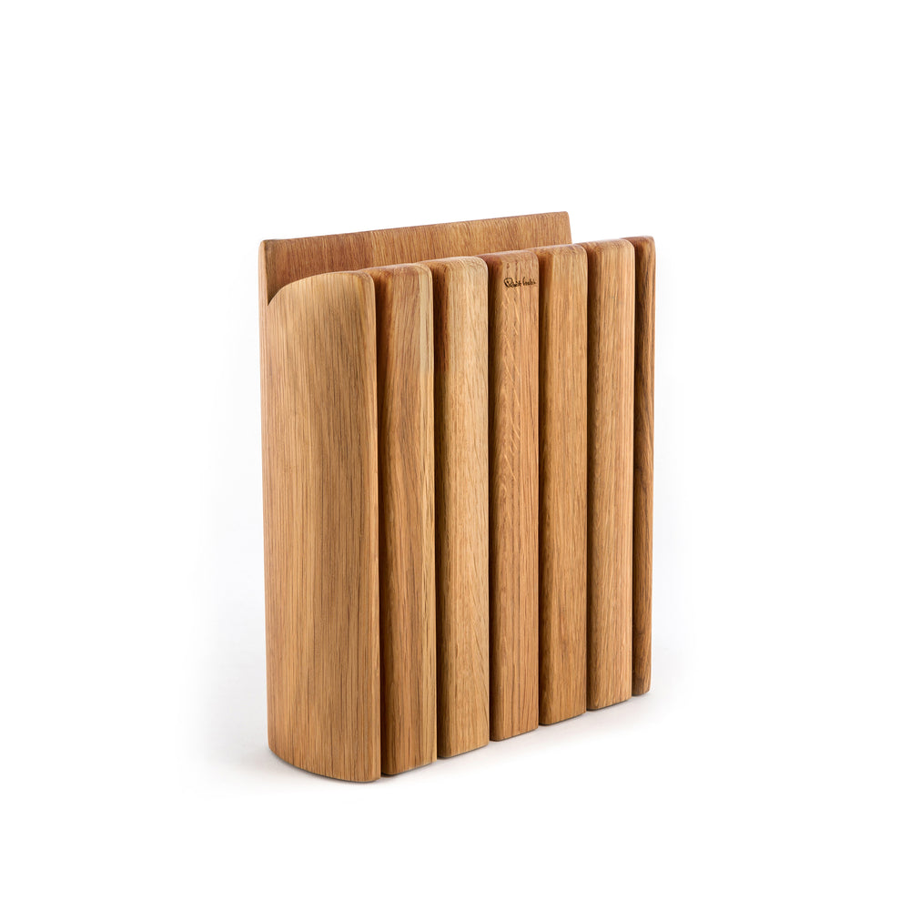 Book Oak Knife Block