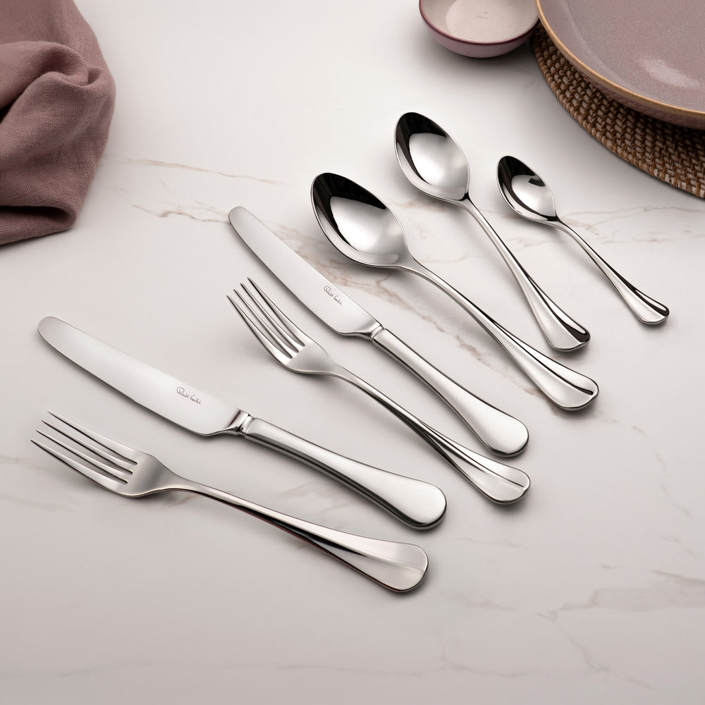 Baguette Bright Cutlery Set, 84 Piece for 12 People