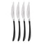 Contour Noir Satin Steak Knife, Set of 4