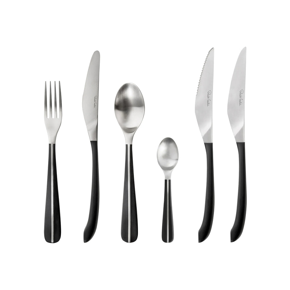 Contour Noir Satin Table Fork