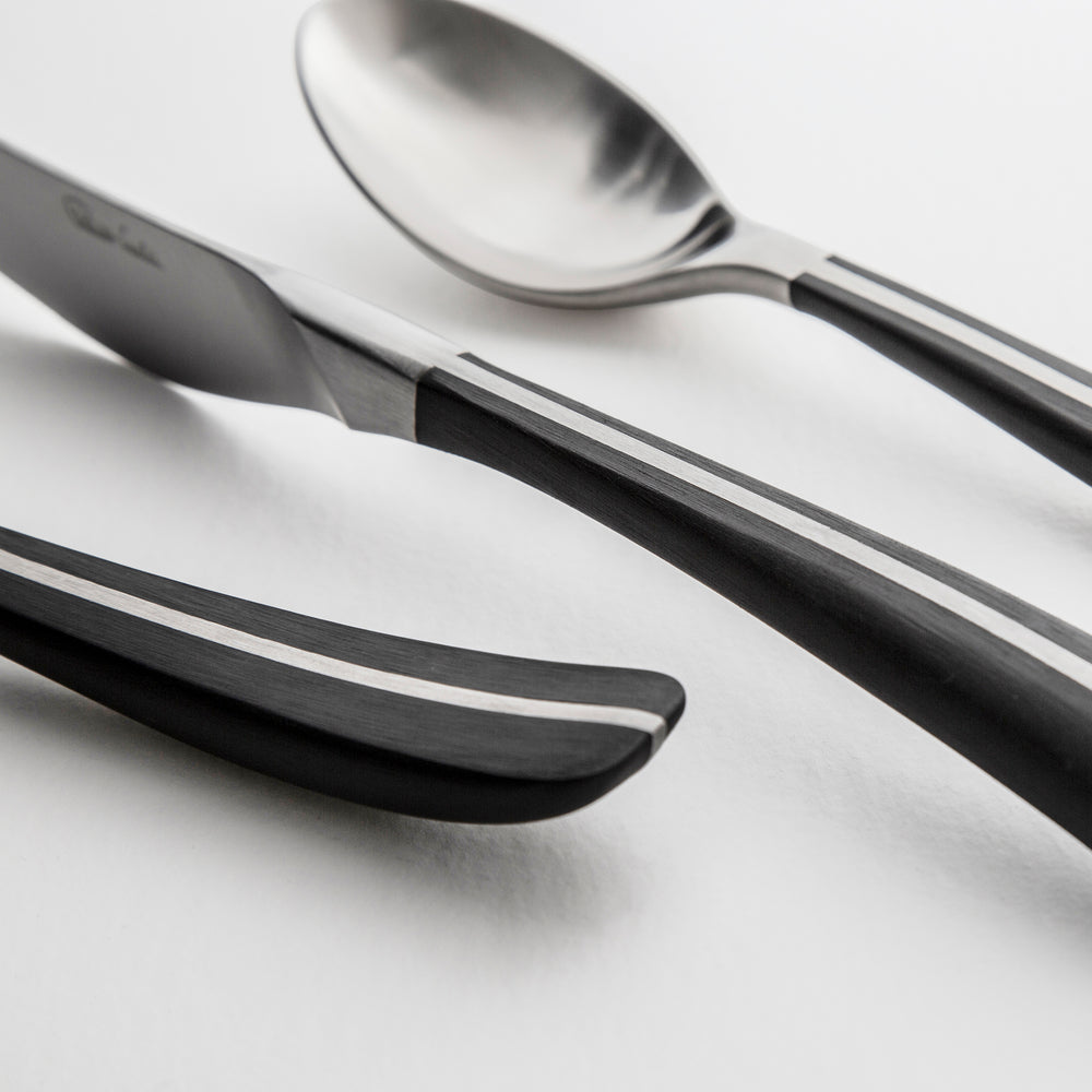Contour Noir Satin Table Fork