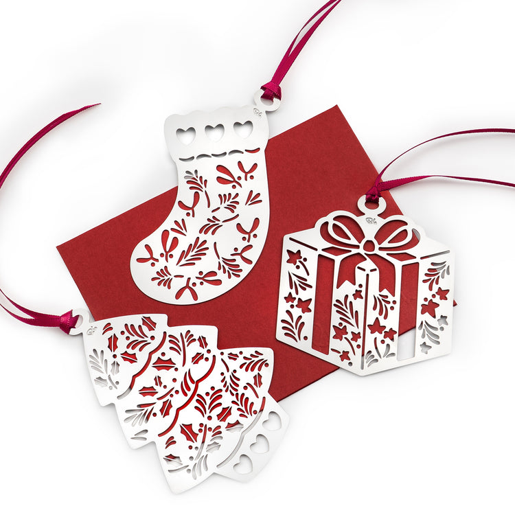 Christmas Treasures Decorations, Set of 3