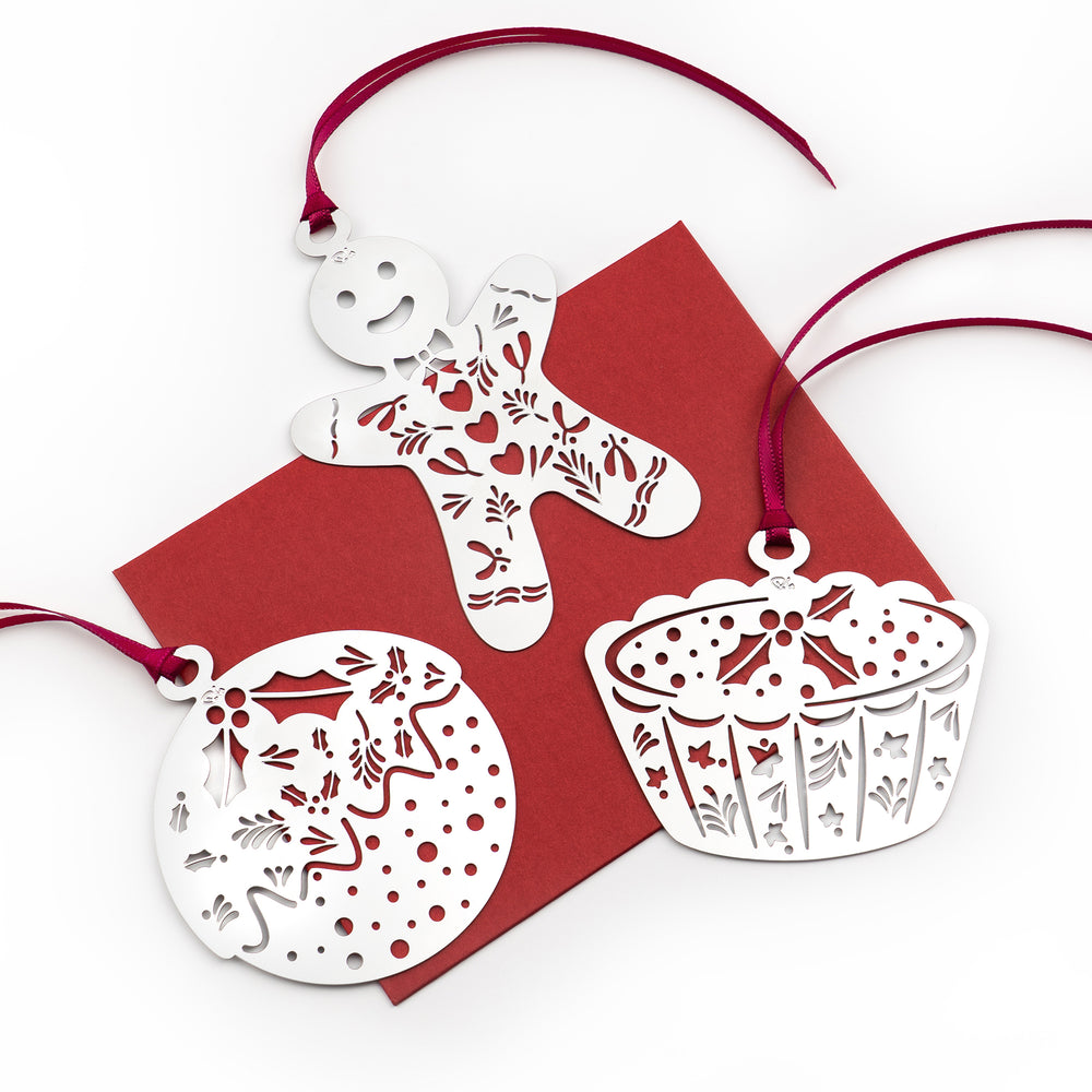 Christmas Treats Decorations, Set of 3