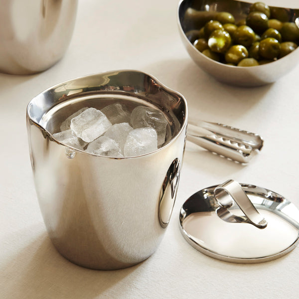 Drift Double Walled Ice Bucket with Bar Tongs