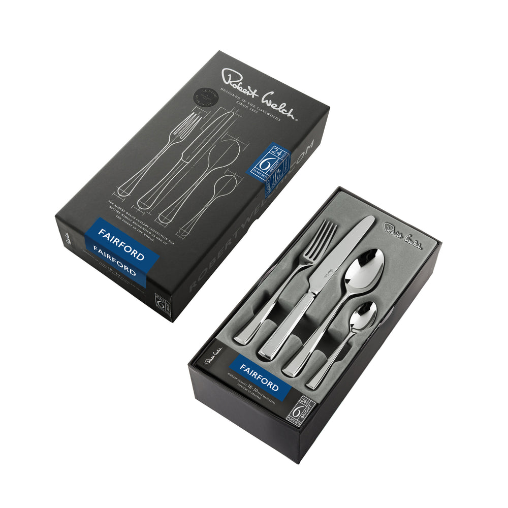 Fairford Bright Cutlery Set, 24 Piece for 6 People