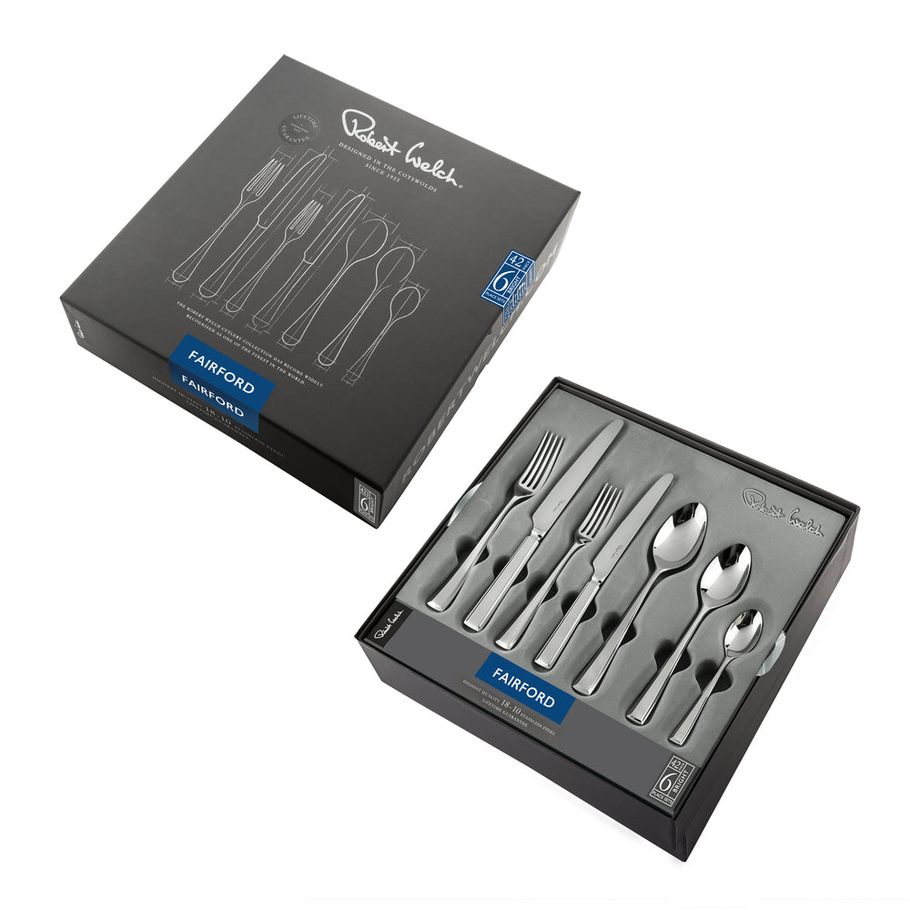 Fairford Bright Cutlery Set, 42 Piece for 6 People