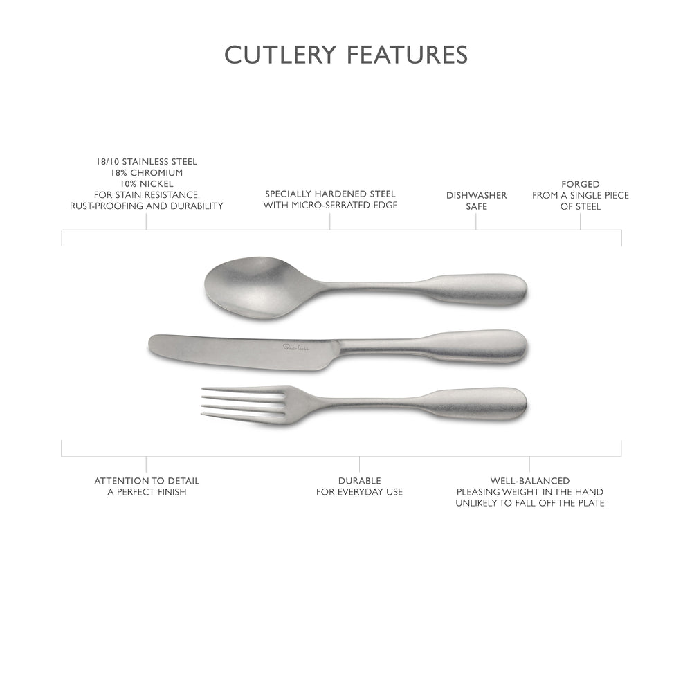 English Fiddle Vintage Cutlery Place Setting, 7 Piece