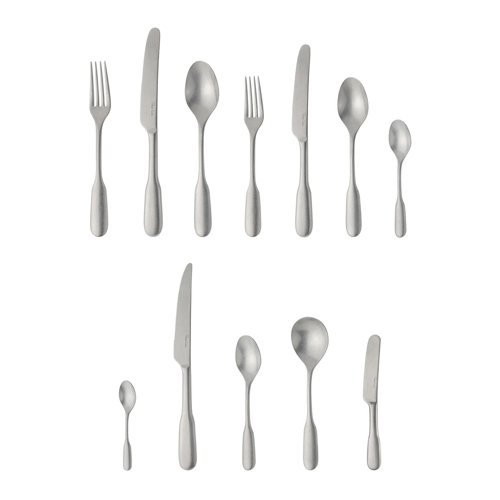 English Fiddle Vintage Cutlery Set, 24 Piece for 6 People