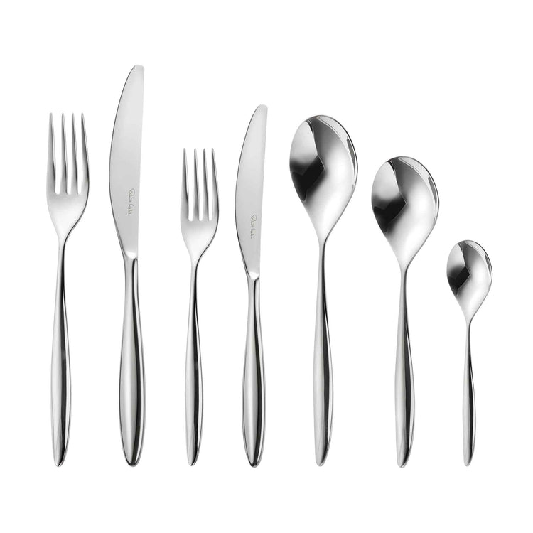 Hidcote Bright Cutlery Set, 64 Piece for 8 People - 8 Free Steak Knives