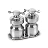 Hobart Satin Stainless Steel Medium Mills and Tray Set