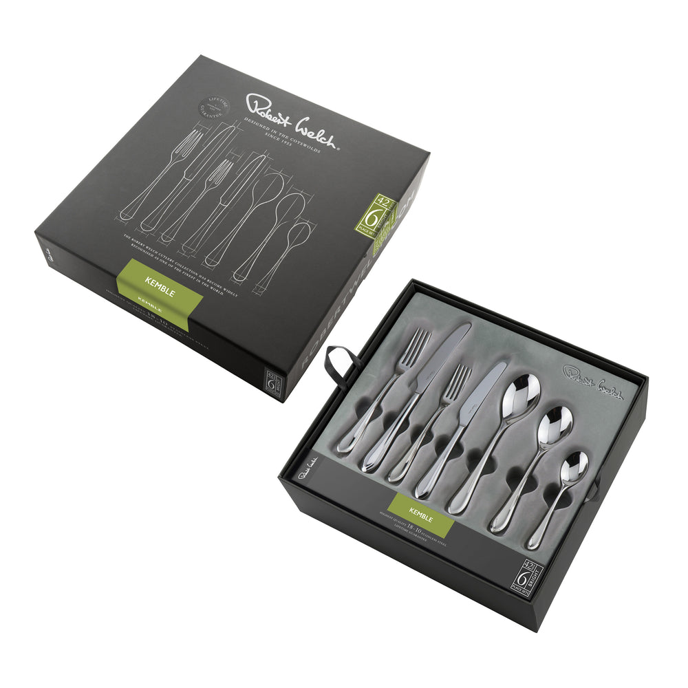 Kemble Bright Cutlery Set, 42 Piece for 6 People