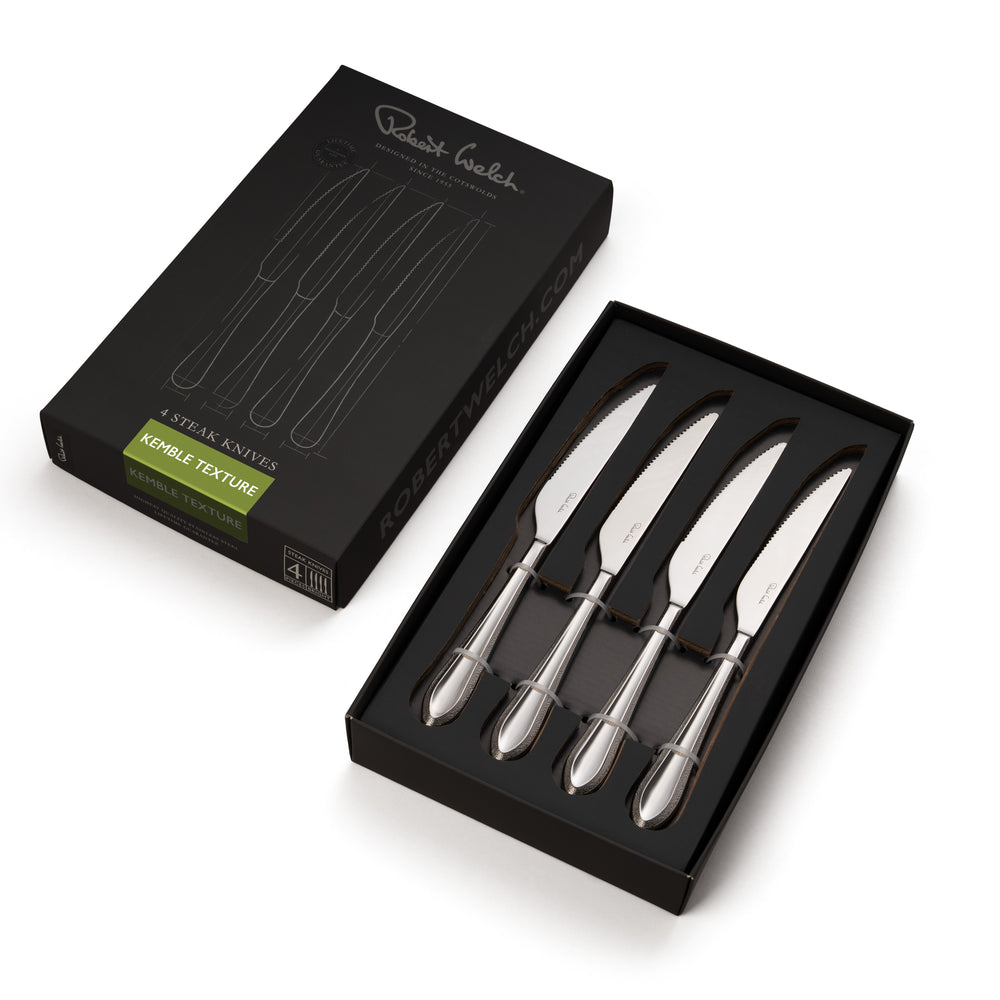 Kemble Texture Bright Steak Knife, Set of 4