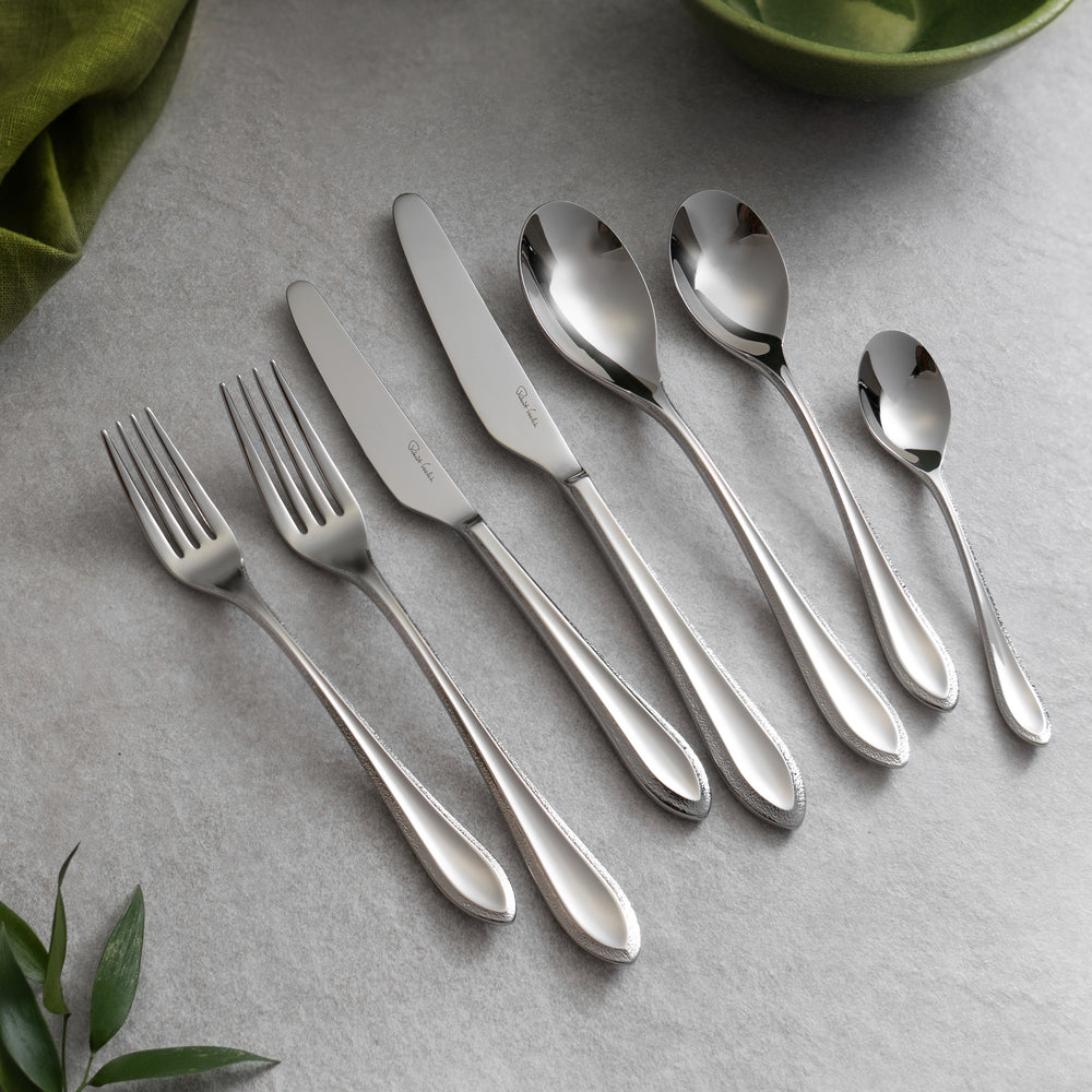 Kemble Texture Bright Cutlery Place Setting, 7 Piece