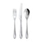 Kemble Texture Bright Cutlery Sample Set, 3 Piece