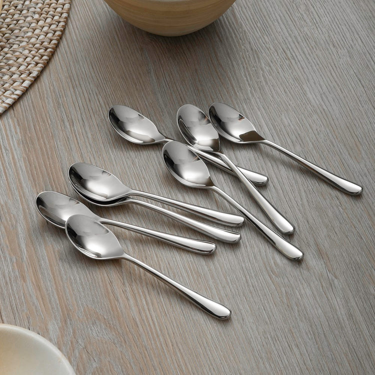 Kingham Bright Coffee / Espresso Spoon, Set of 8