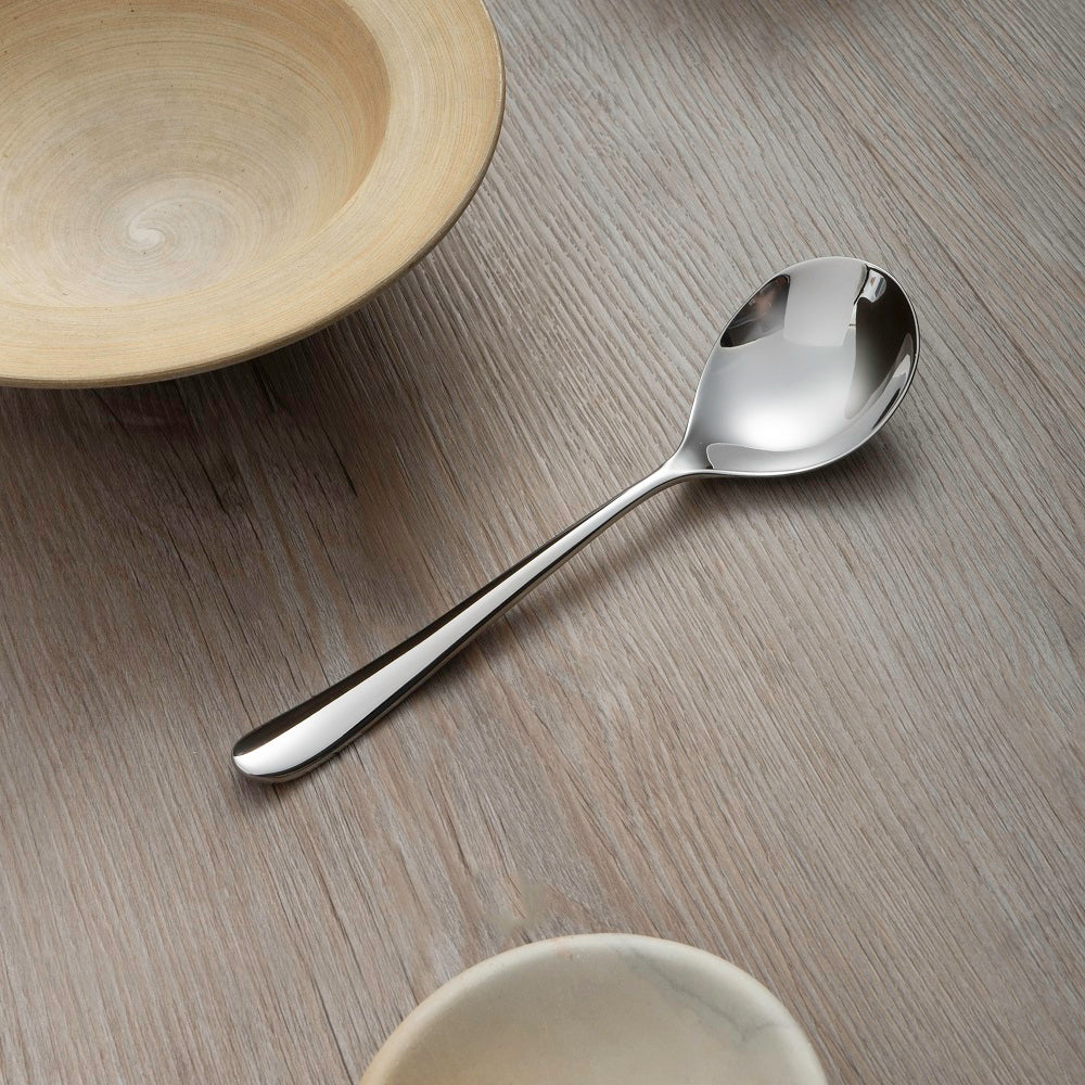 Kingham Bright Round Bowl Soup Spoon
