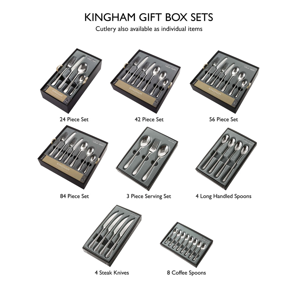 Kingham Bright Cutlery Set, 16 Piece for 4 People