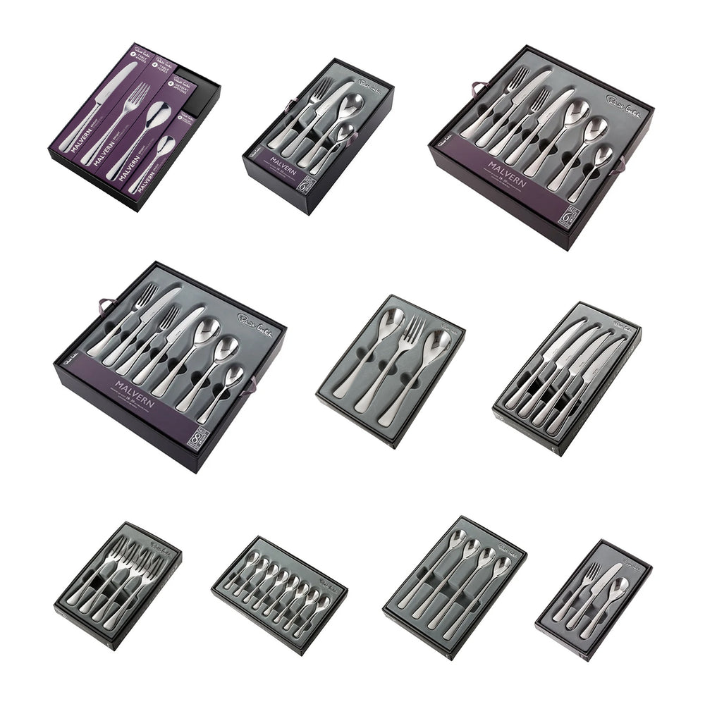 Malvern Bright Cutlery Set, 84 Piece for 12 People