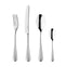 Palm Air Bright Cutlery Set, 24 Piece for 6 People