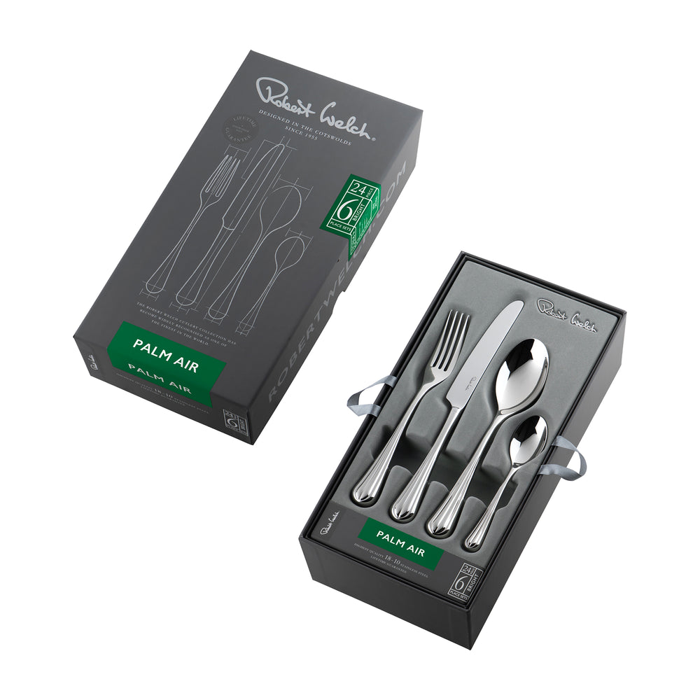 Palm Air Bright Cutlery Set, 24 Piece for 6 People