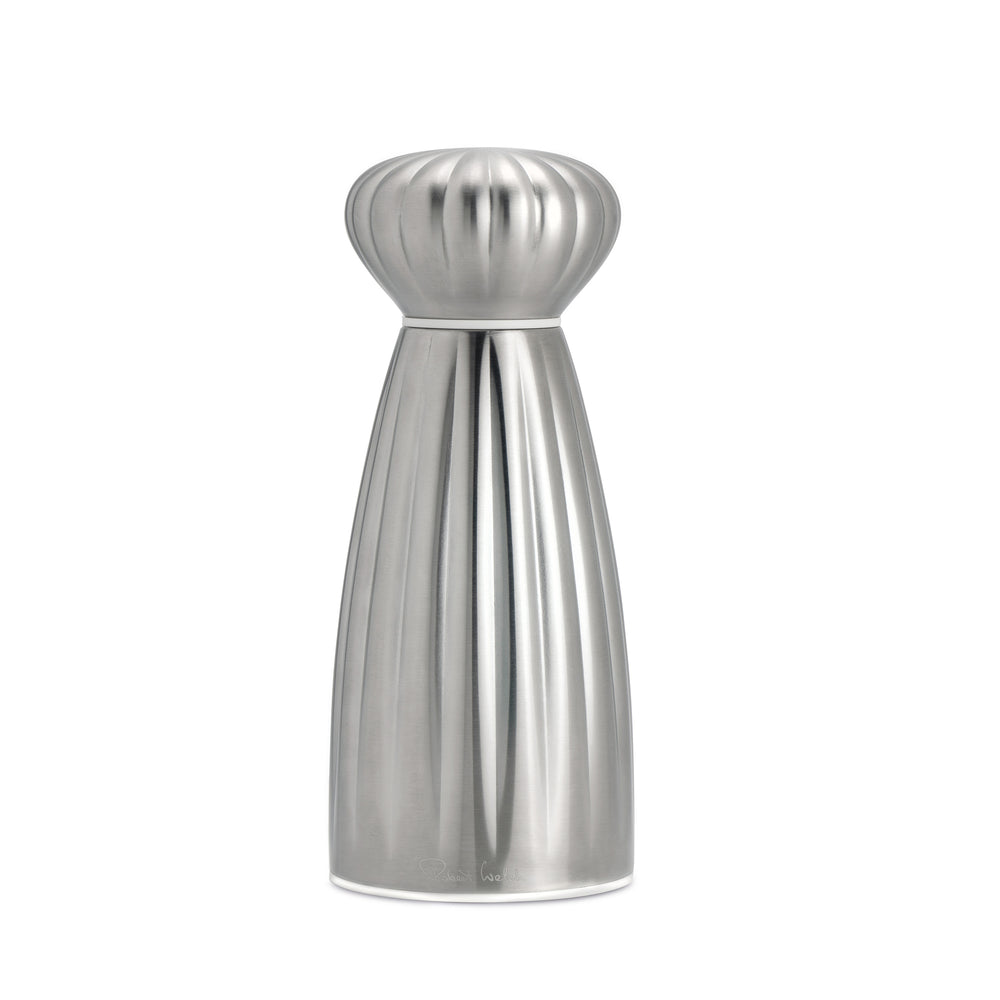 Palm Satin Stainless Steel Small White Salt Mill