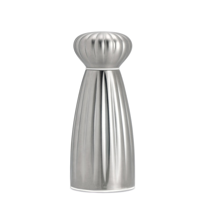 Palm Satin Stainless Steel Small White Salt Mill