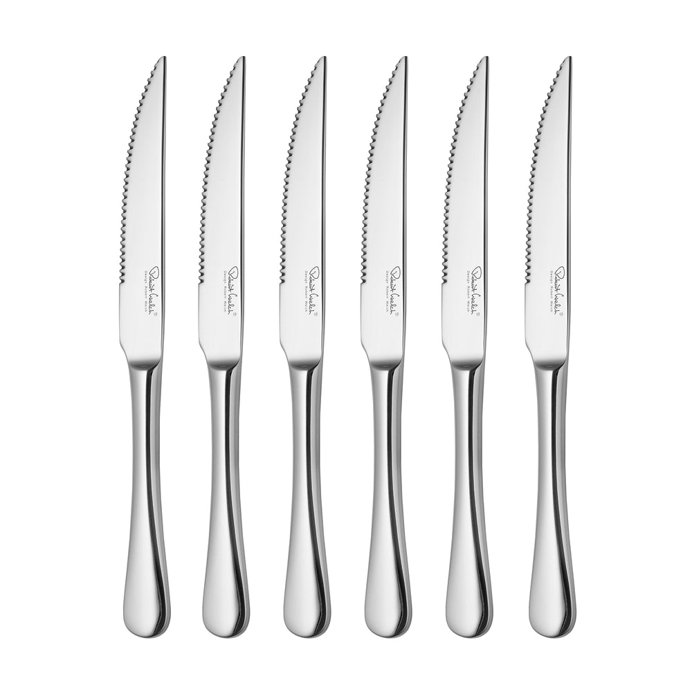 Radford Bright Cutlery Set, 36 Piece Set for 6 People - 6 Free Steak Knives