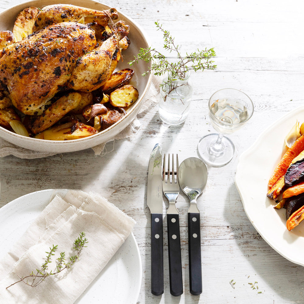 Trattoria Bright Cutlery Set, 24 Piece for 6 People