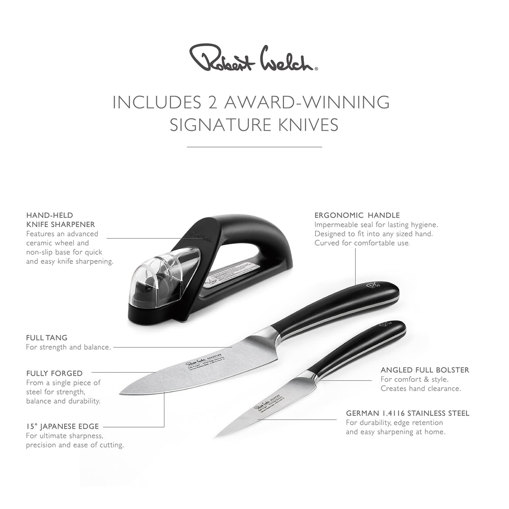 Signature Kitchen Knife Set with Knife Sharpener