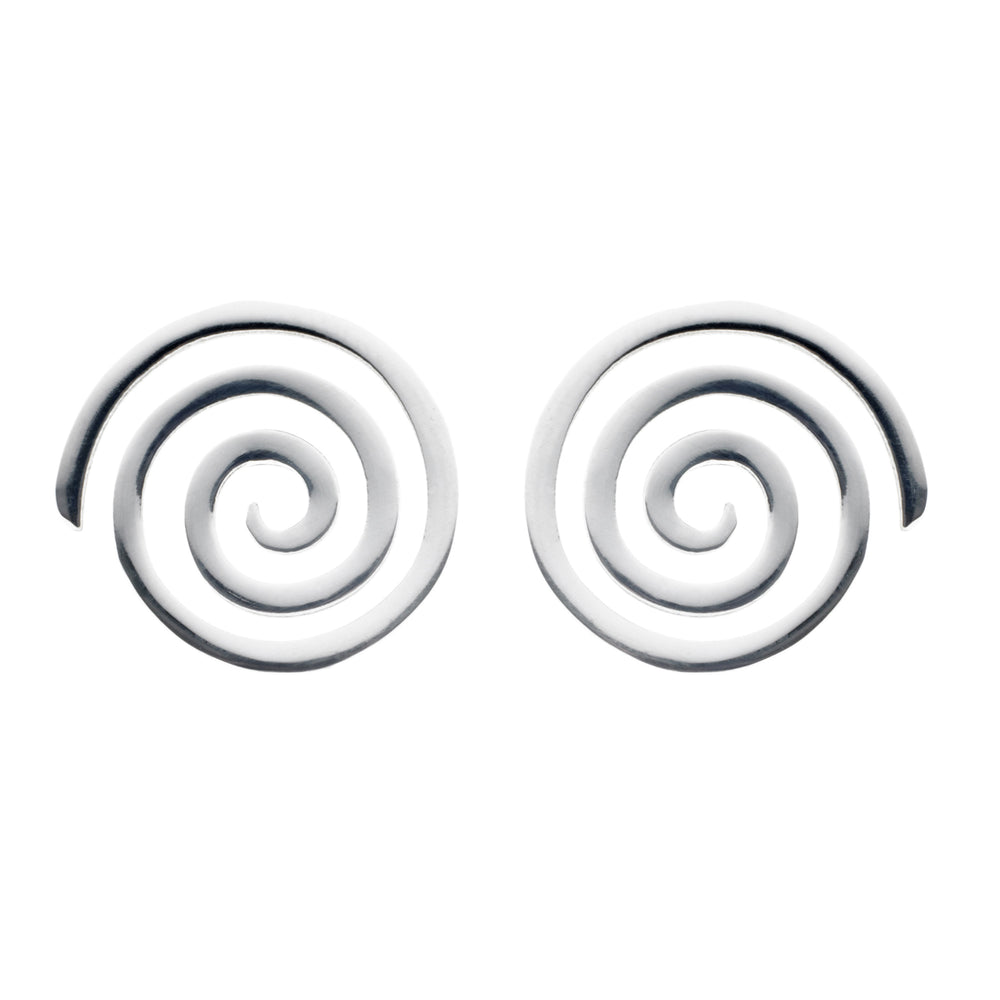 Spiral Necklace and Stud Earrings Set (Small pendant)