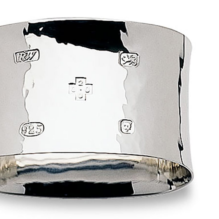 Sterling Silver Napkin Ring Flared