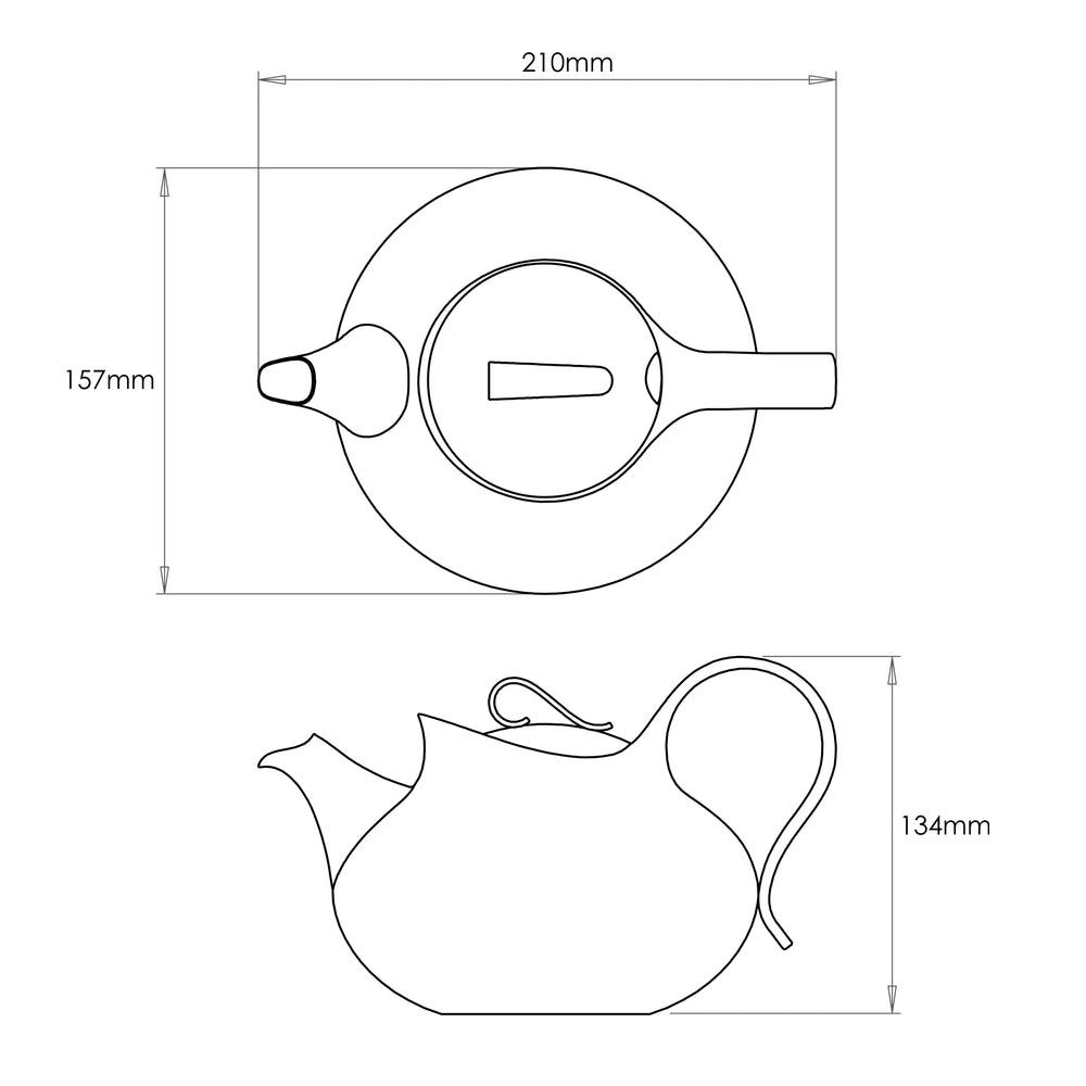 Drift Teapot, 900 ml with Large Tea Infuser