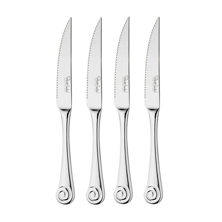 Ammonite Bright Steak Knife, Set of 4