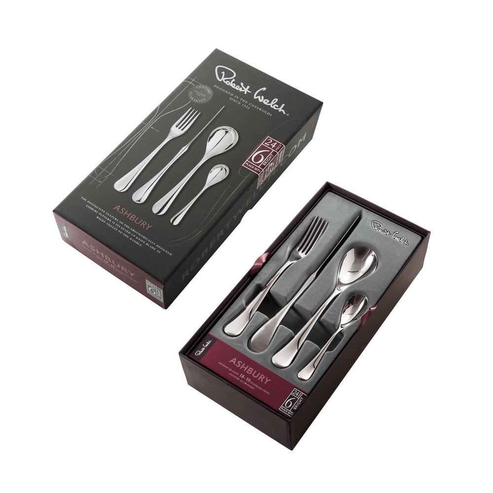 Ashbury Bright Cutlery Set, 24 Piece for 6 People