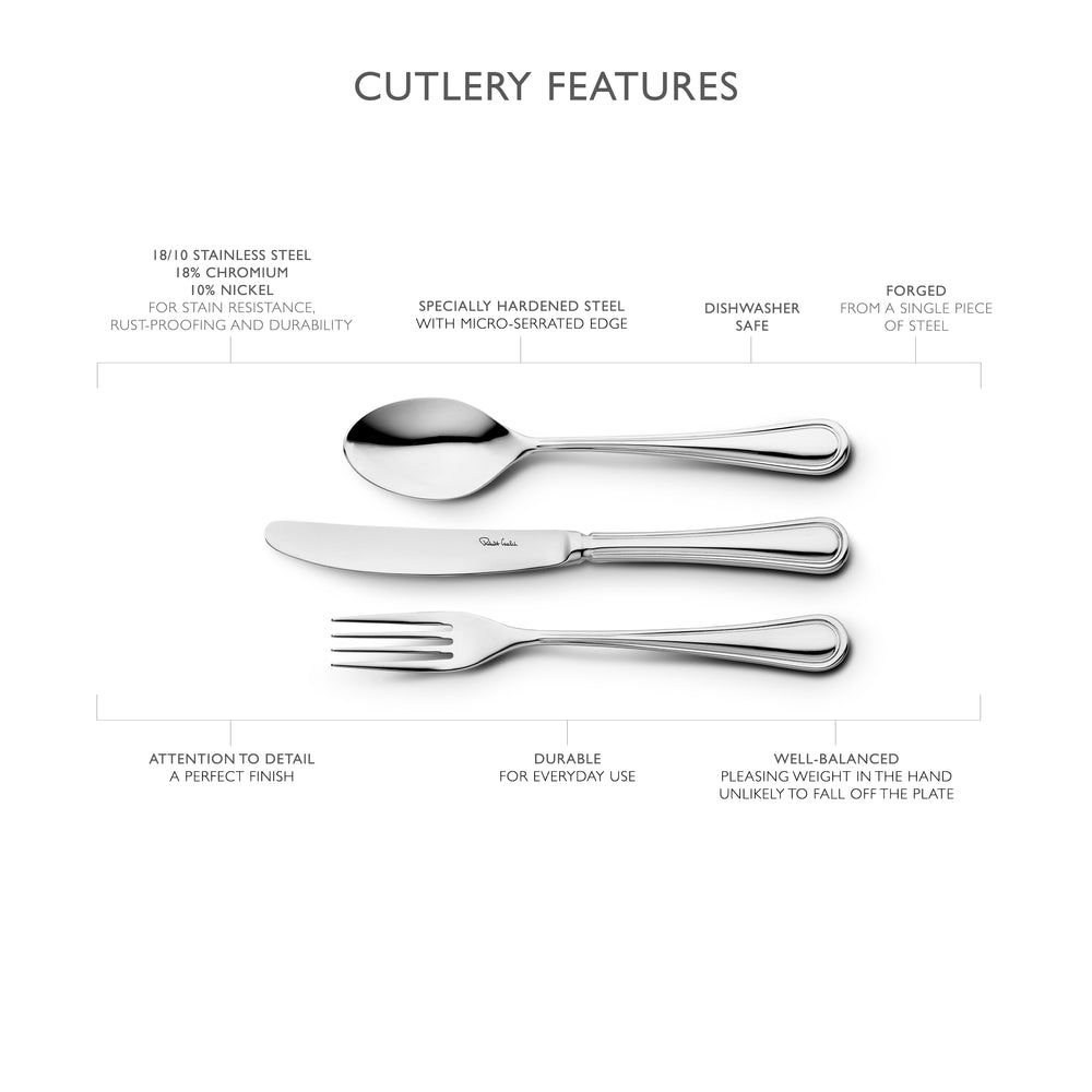 Aston Bright Cutlery Set, 24 Piece for 6 People