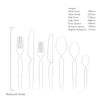Bergen Satin Cutlery Set, 84 Piece for 12 People