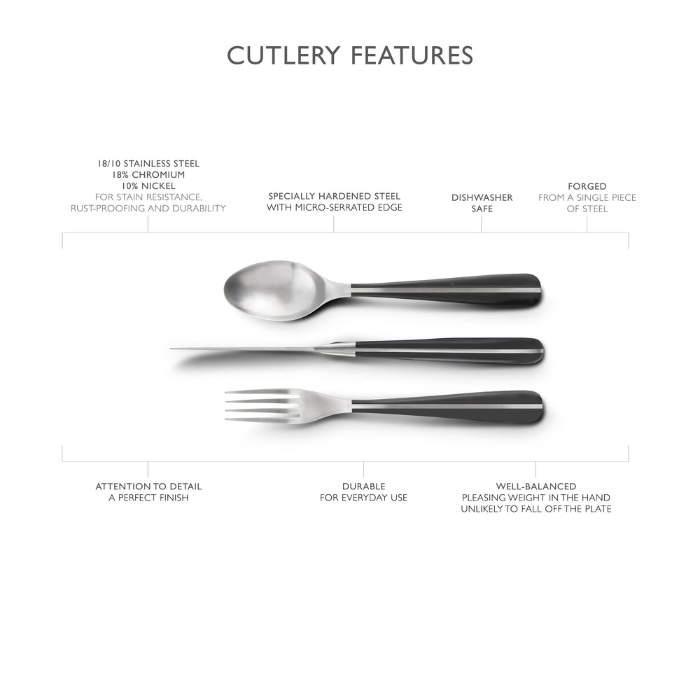 Contour Noir Satin Steak Knife